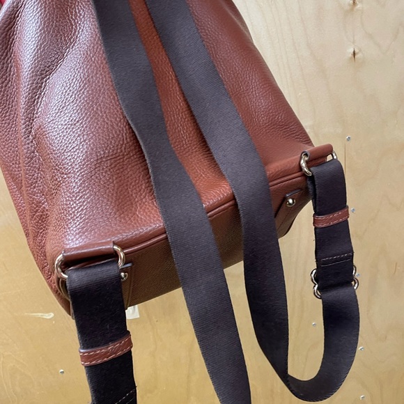 Dooney & Bourke Light Brown Pebble Leather Backpack - Picture 3 of 4